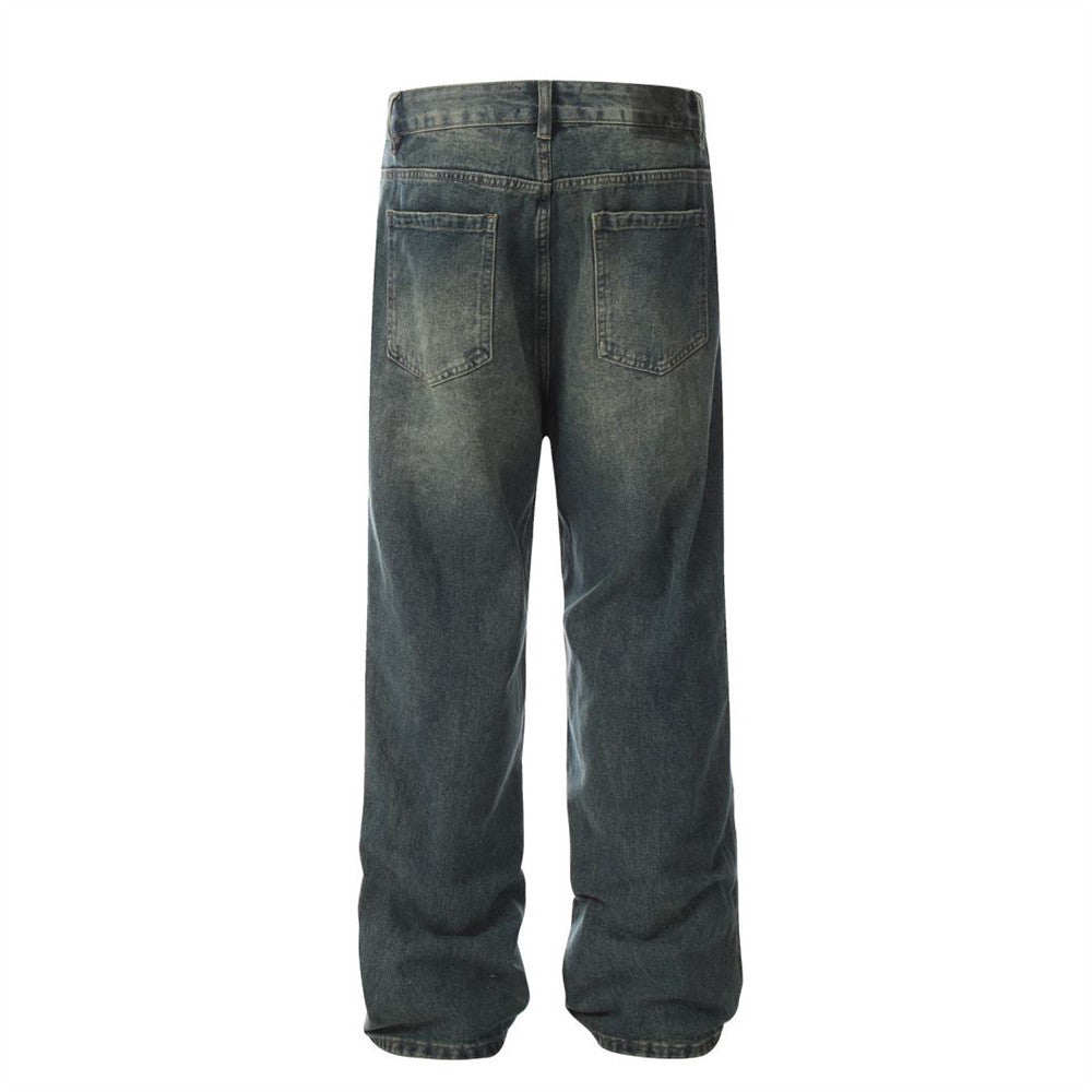 Fashion Washed Denim Overalls Men