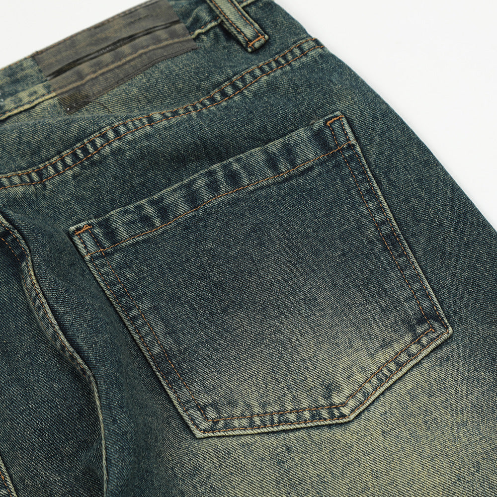 Fashion Washed Denim Overalls Men